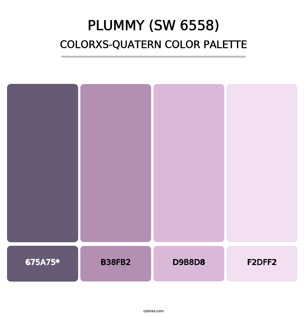 Plummy (SW 6558) - Colorxs Quad Palette