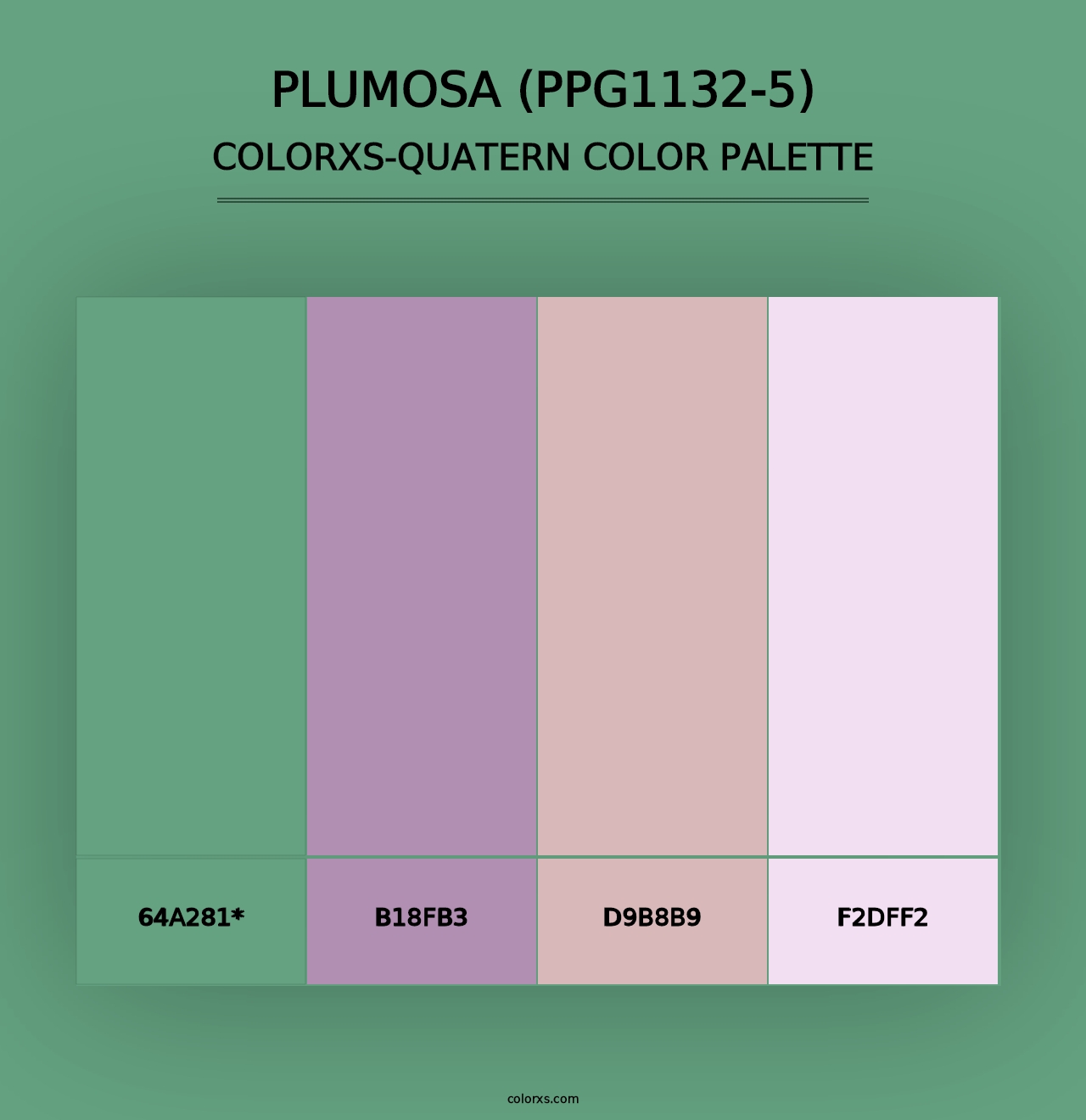 Plumosa (PPG1132-5) - Colorxs Quad Palette