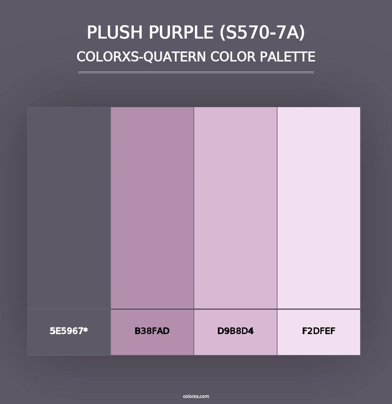 Plush Purple (S570-7A) - Colorxs Quad Palette