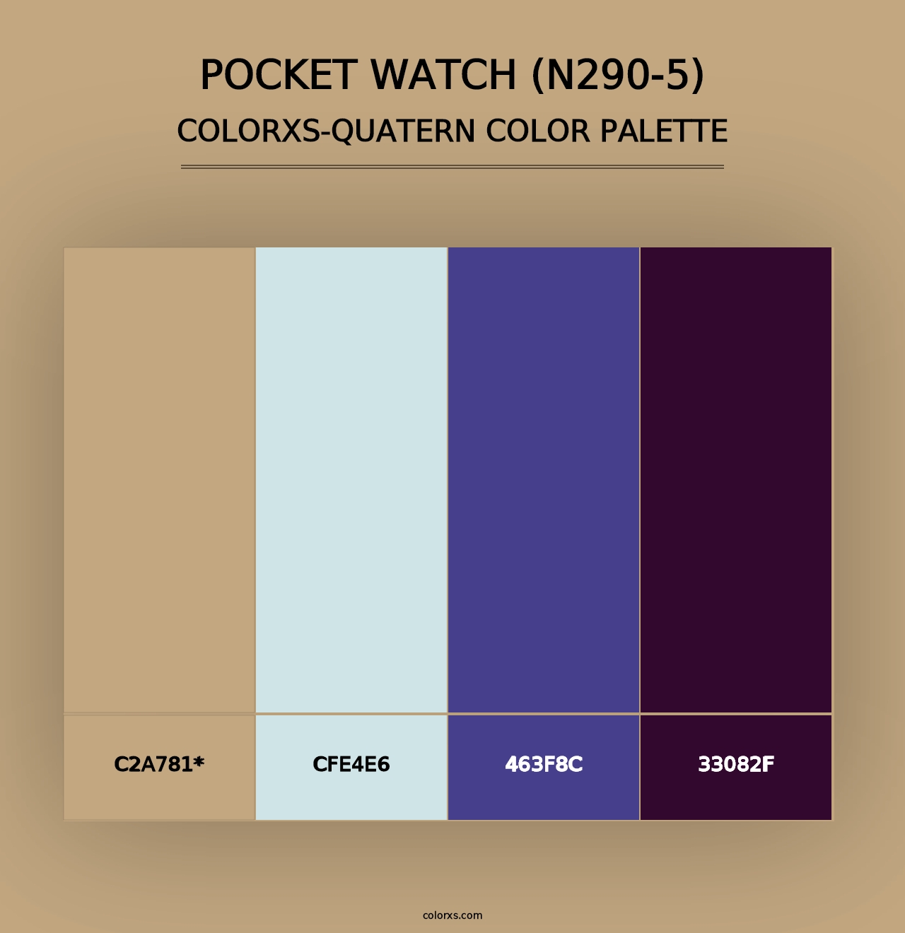 Pocket Watch (N290-5) - Colorxs Quad Palette