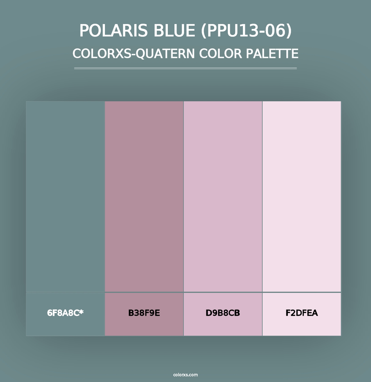 Polaris Blue (PPU13-06) - Colorxs Quad Palette