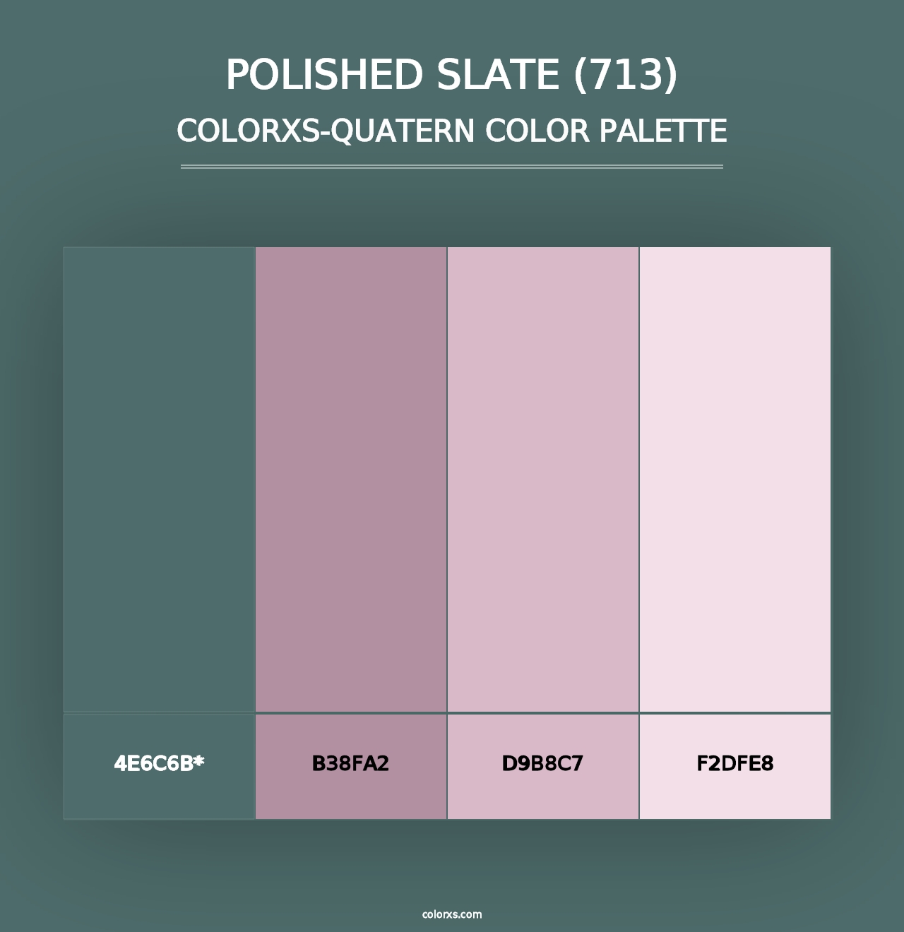 Polished Slate (713) - Colorxs Quad Palette