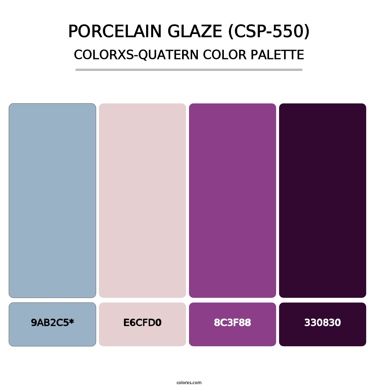 Porcelain Glaze (CSP-550) - Colorxs Quad Palette