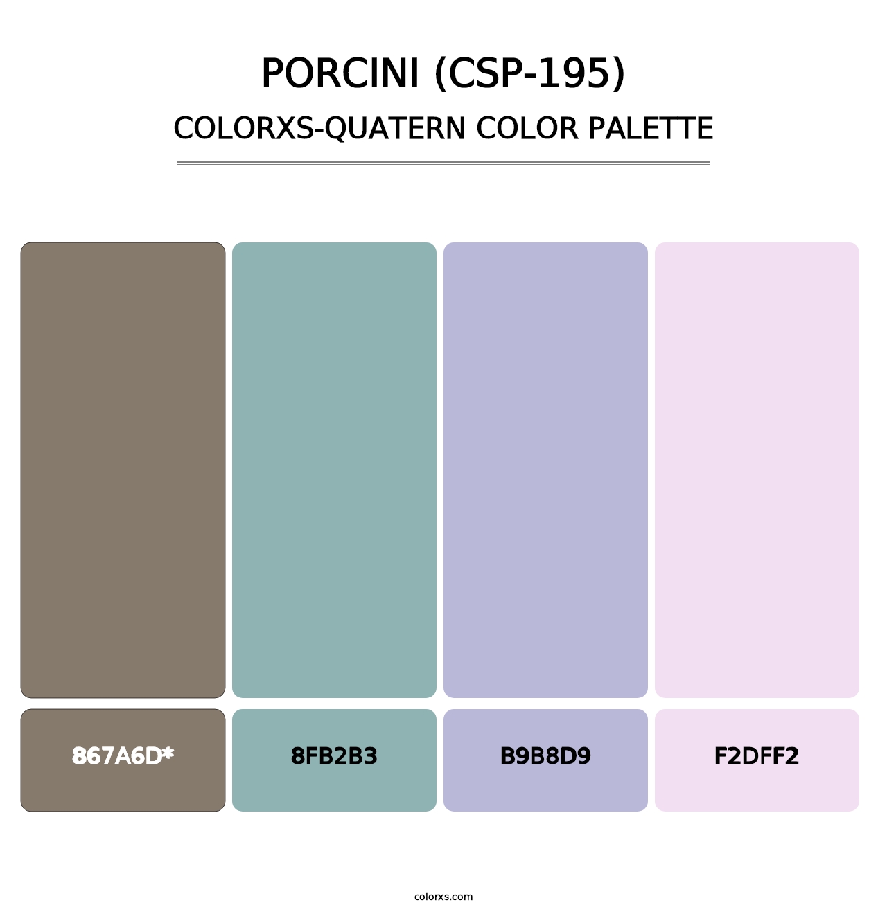 Porcini (CSP-195) - Colorxs Quad Palette