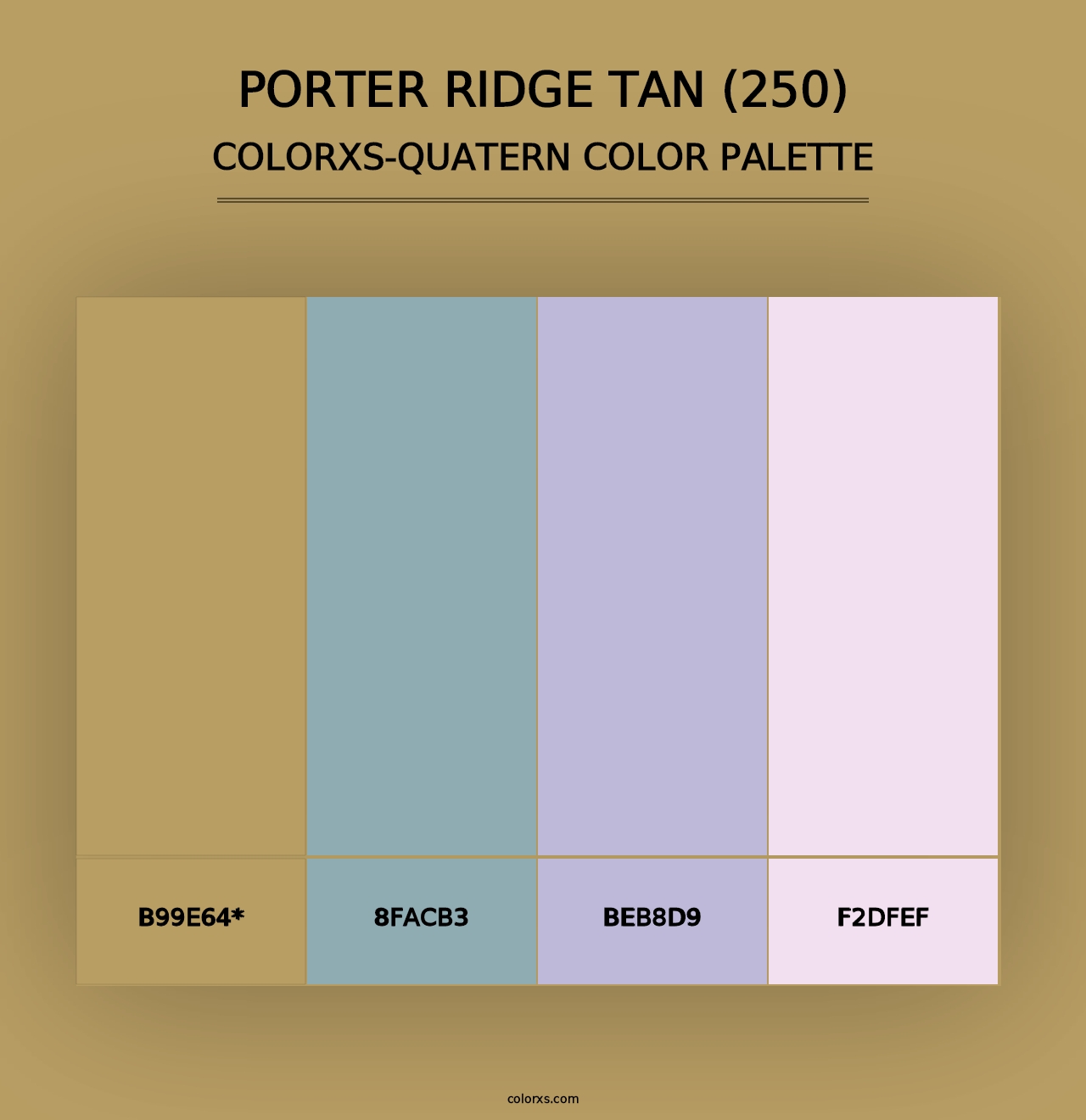 Porter Ridge Tan (250) - Colorxs Quad Palette