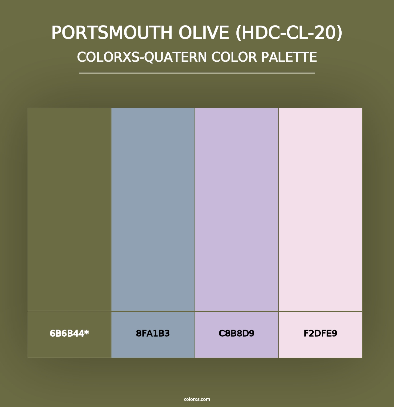 Portsmouth Olive (HDC-CL-20) - Colorxs Quad Palette