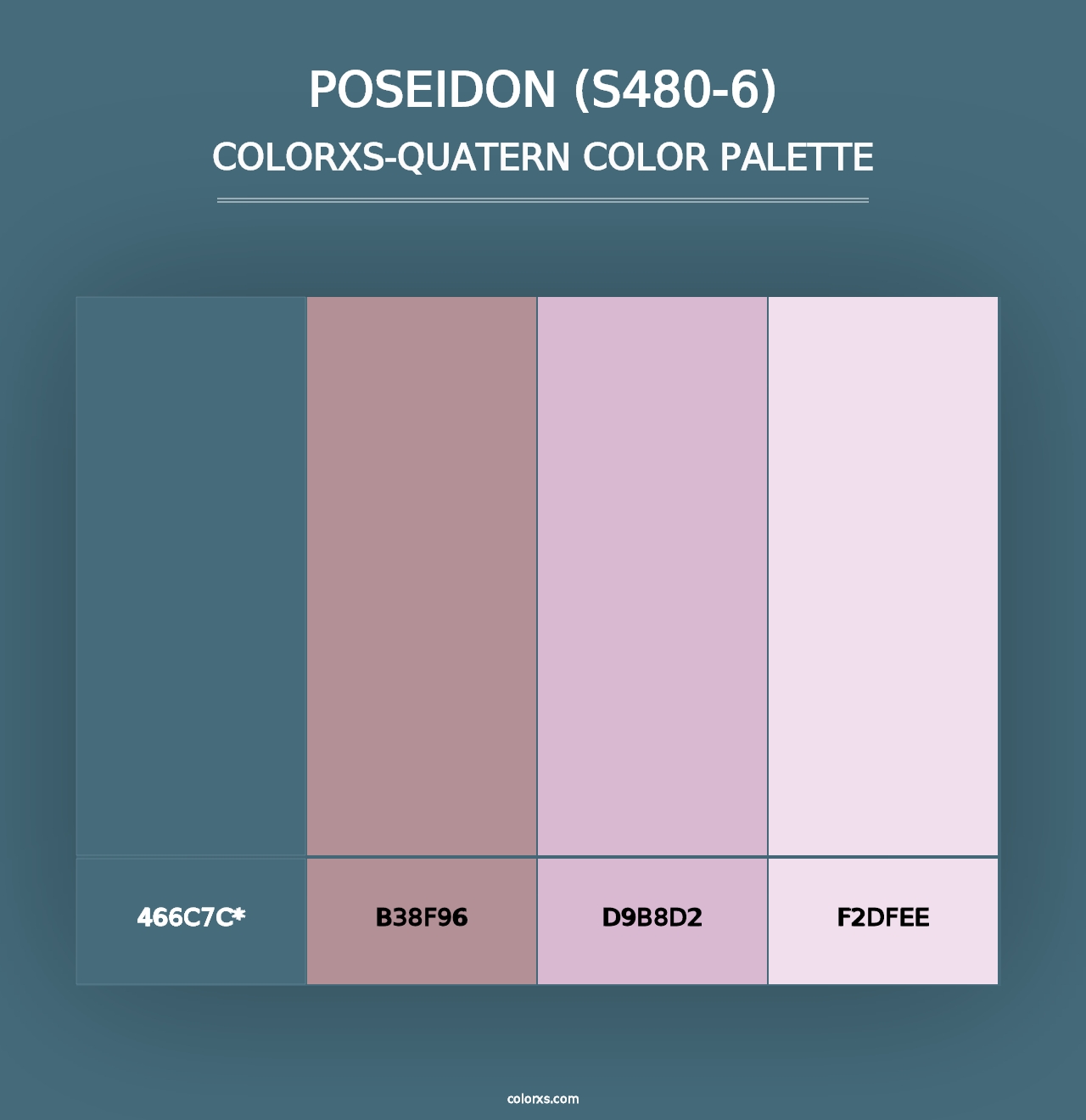 Poseidon (S480-6) - Colorxs Quad Palette