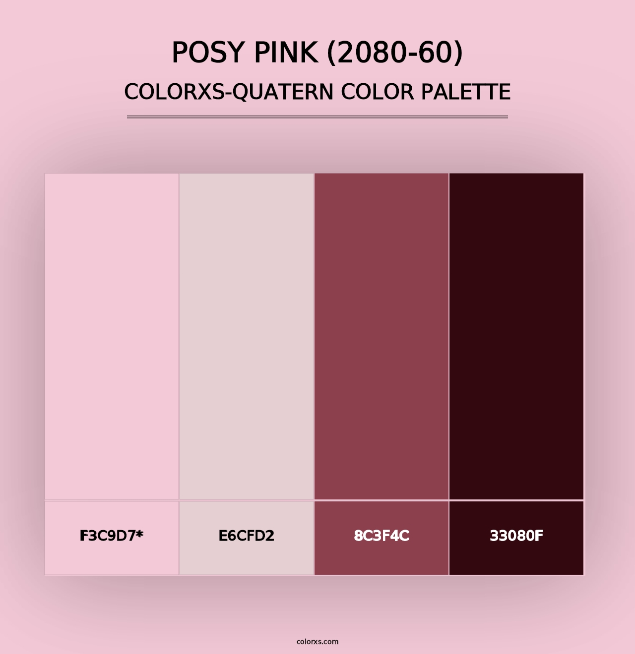 Posy Pink (2080-60) - Colorxs Quad Palette