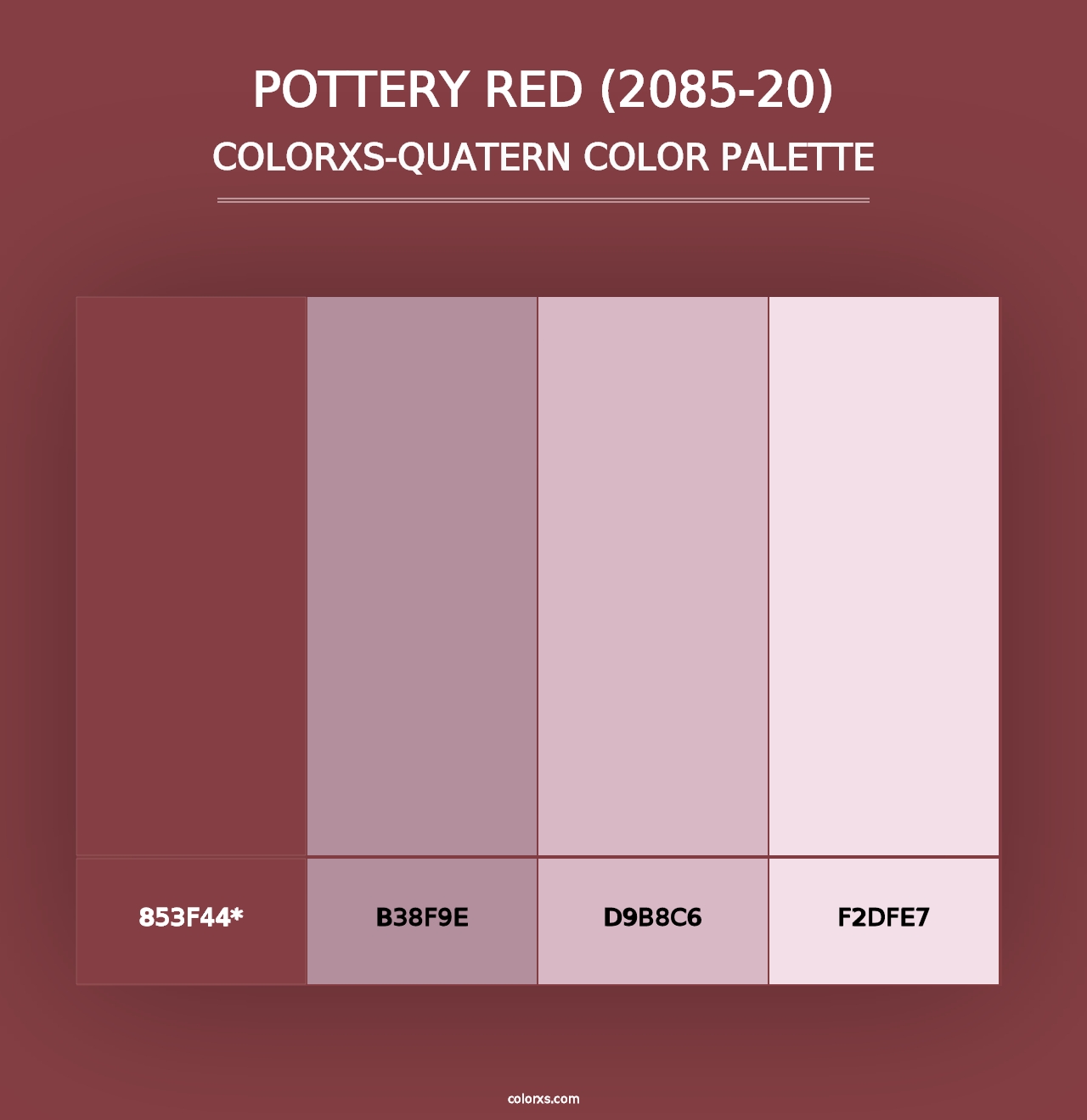 Pottery Red (2085-20) - Colorxs Quad Palette