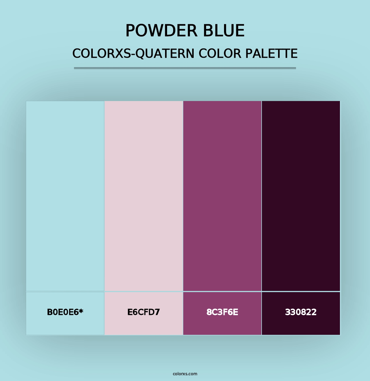 Powder Blue - Colorxs Quad Palette