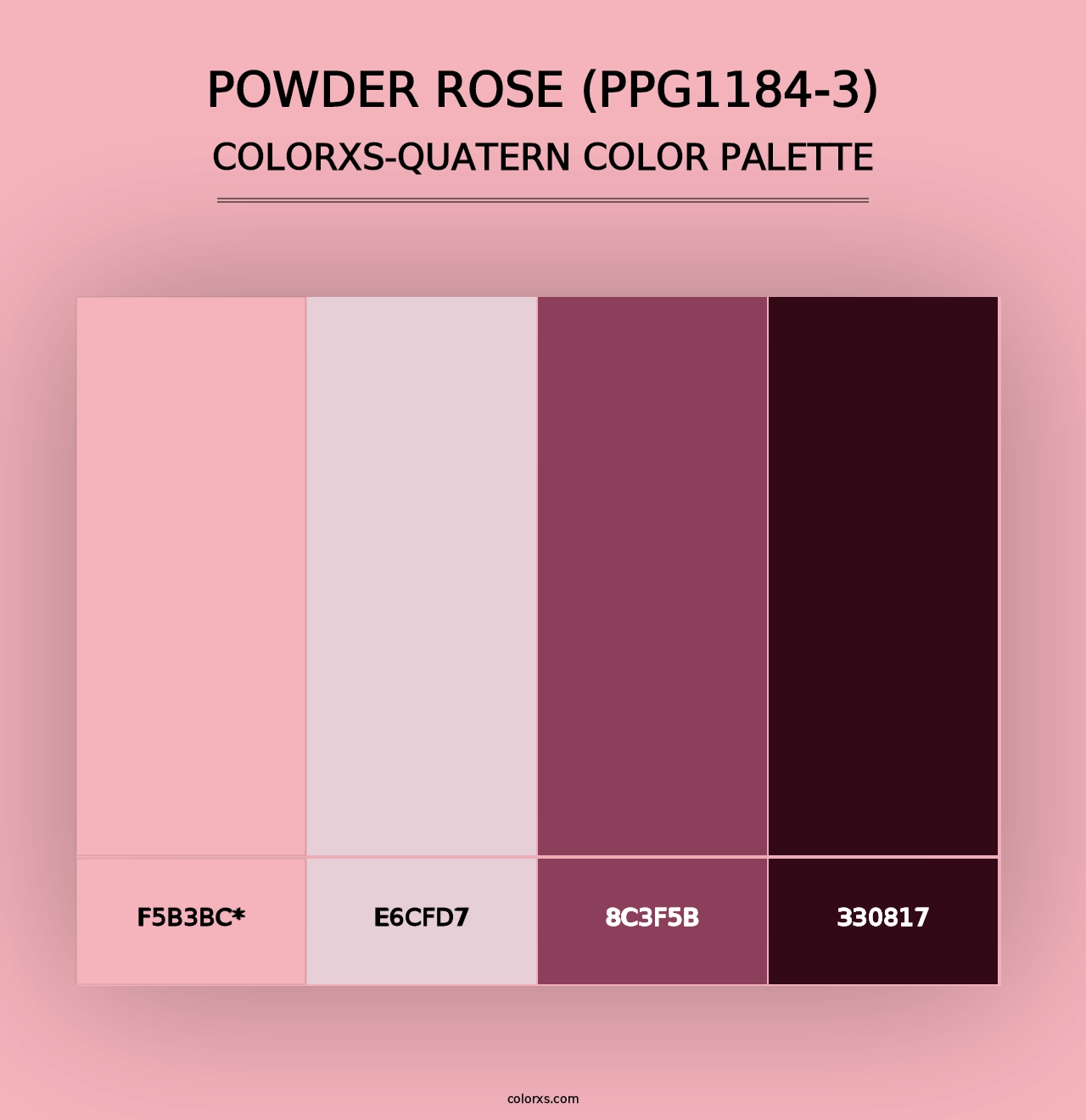 Powder Rose (PPG1184-3) - Colorxs Quad Palette