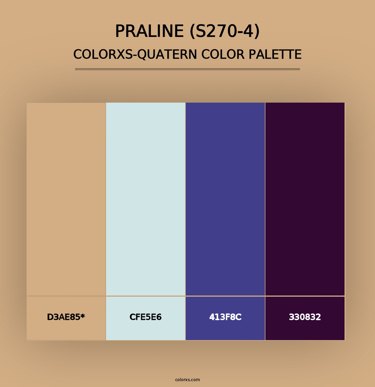 Praline (S270-4) - Colorxs Quad Palette