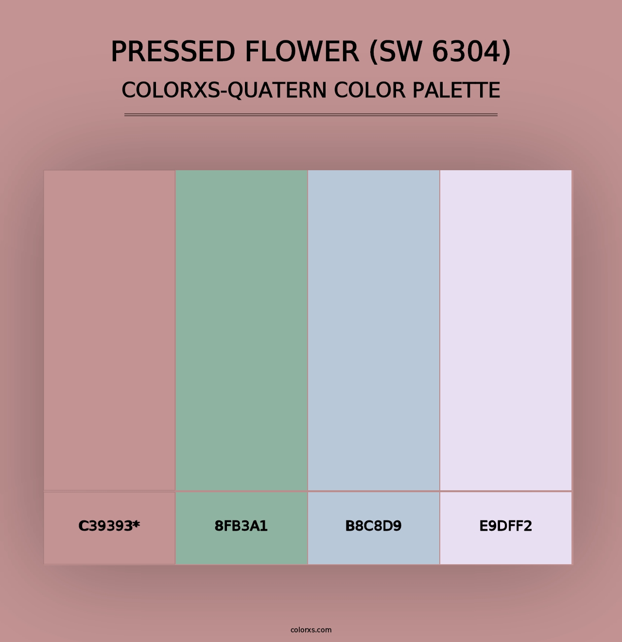 Pressed Flower (SW 6304) - Colorxs Quad Palette