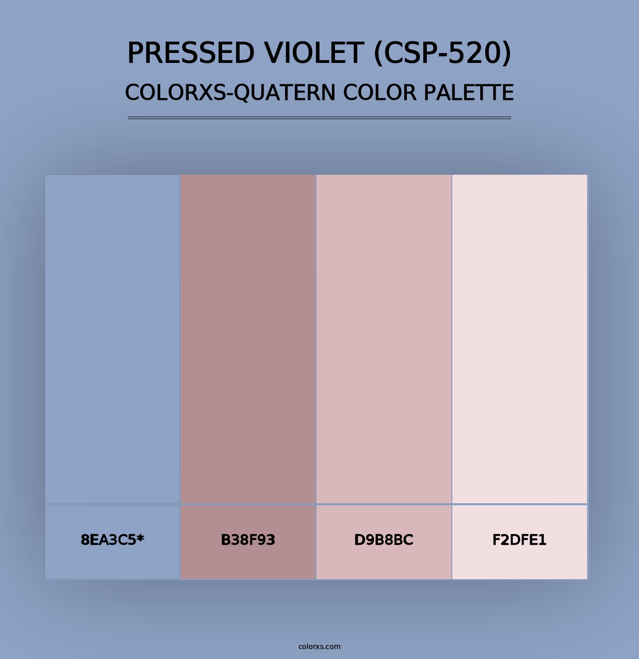 Pressed Violet (CSP-520) - Colorxs Quad Palette