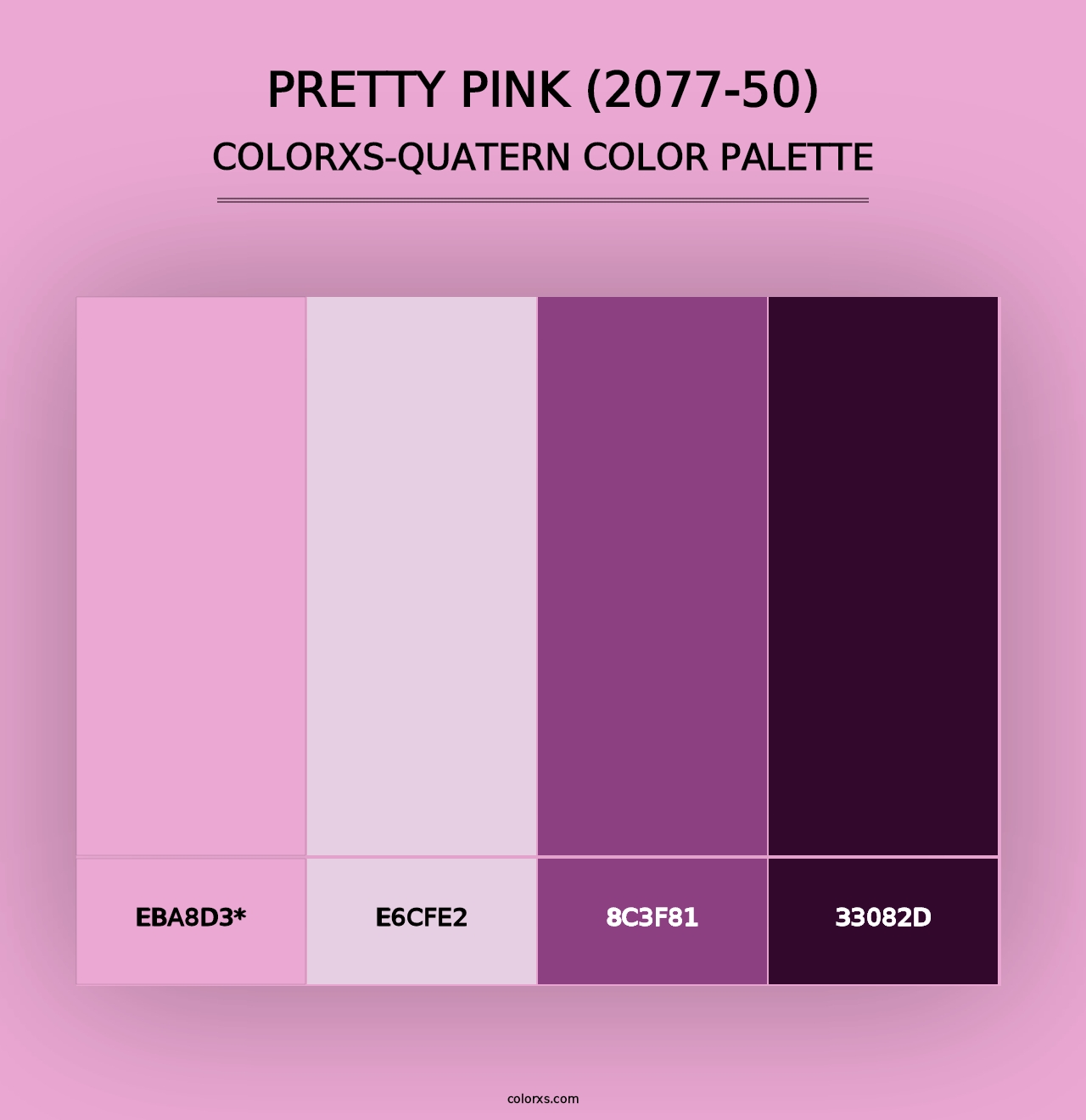 Pretty Pink (2077-50) - Colorxs Quad Palette