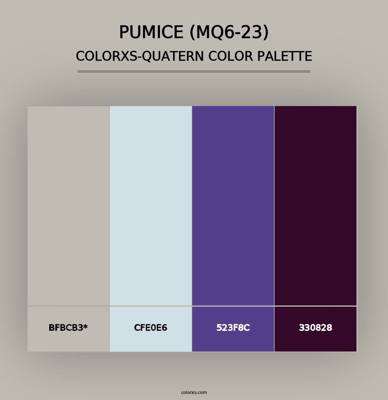 Pumice (MQ6-23) - Colorxs Quad Palette