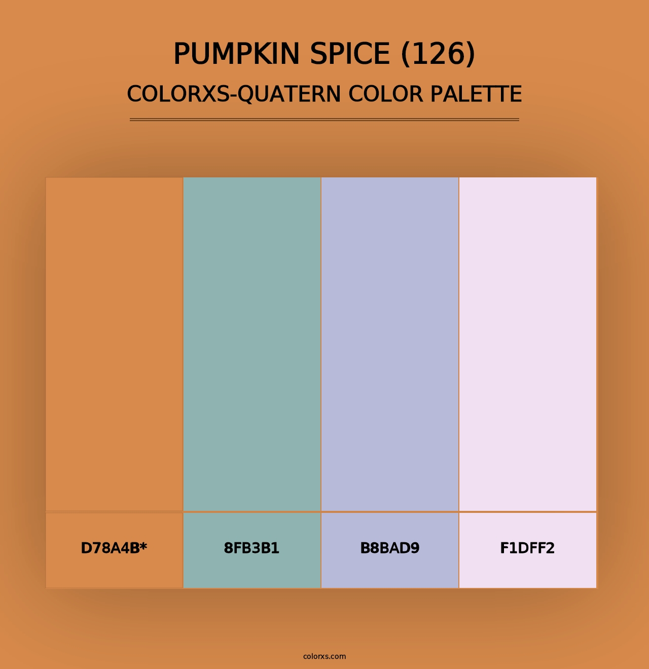 Pumpkin Spice (126) - Colorxs Quad Palette