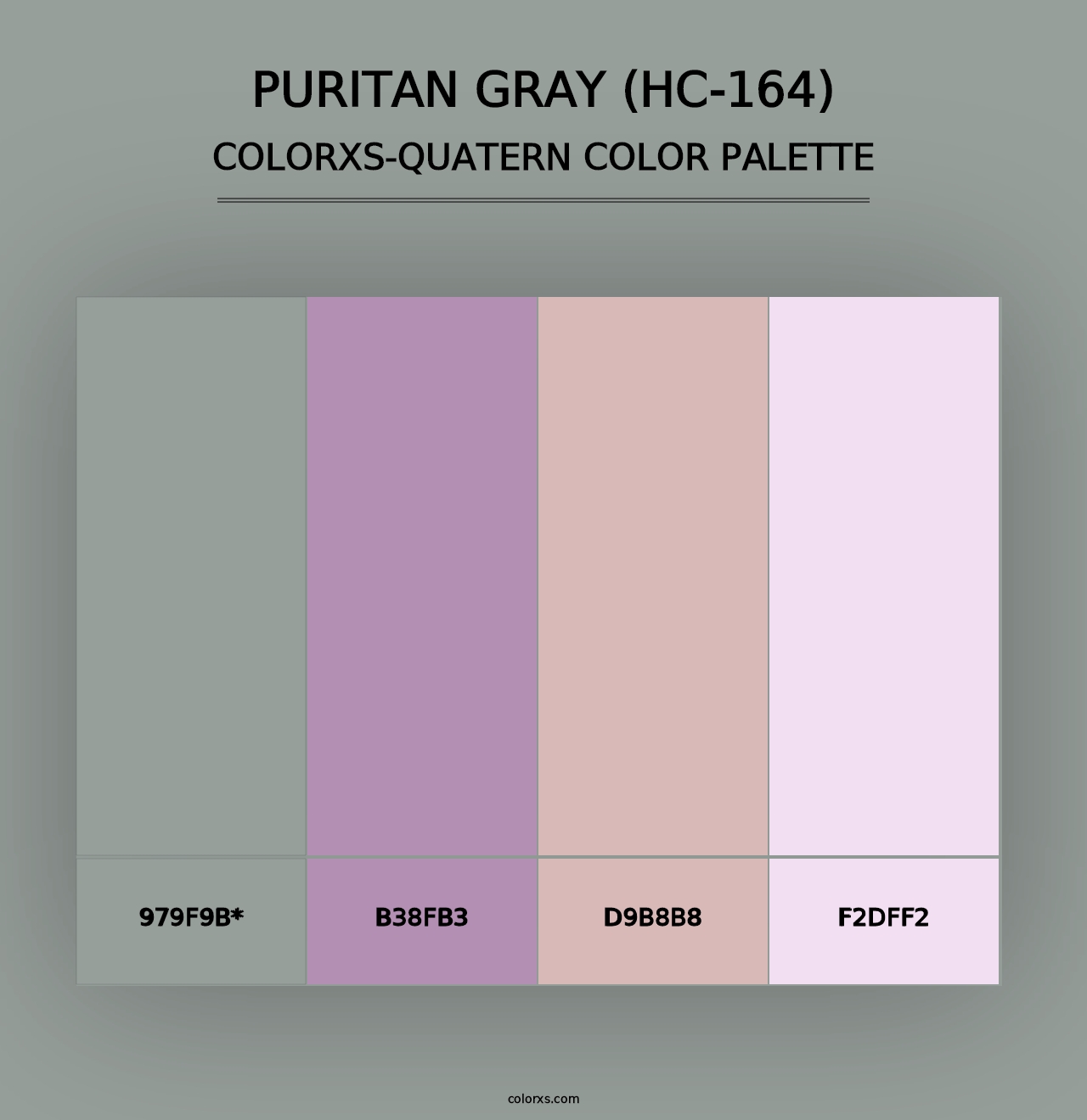 Puritan Gray (HC-164) - Colorxs Quad Palette