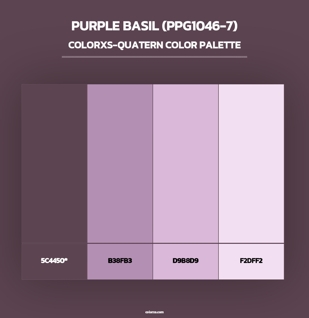 Purple Basil (PPG1046-7) - Colorxs Quad Palette