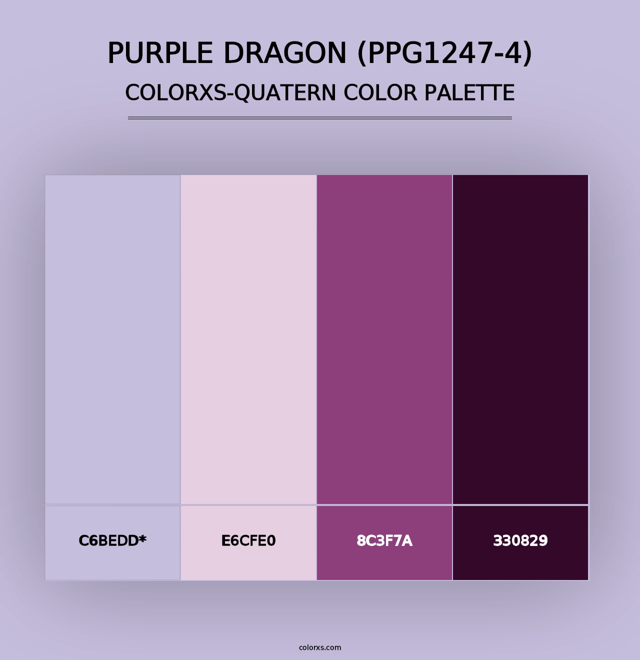 Purple Dragon (PPG1247-4) - Colorxs Quad Palette