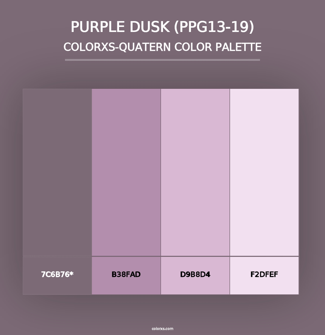 Purple Dusk (PPG13-19) - Colorxs Quad Palette