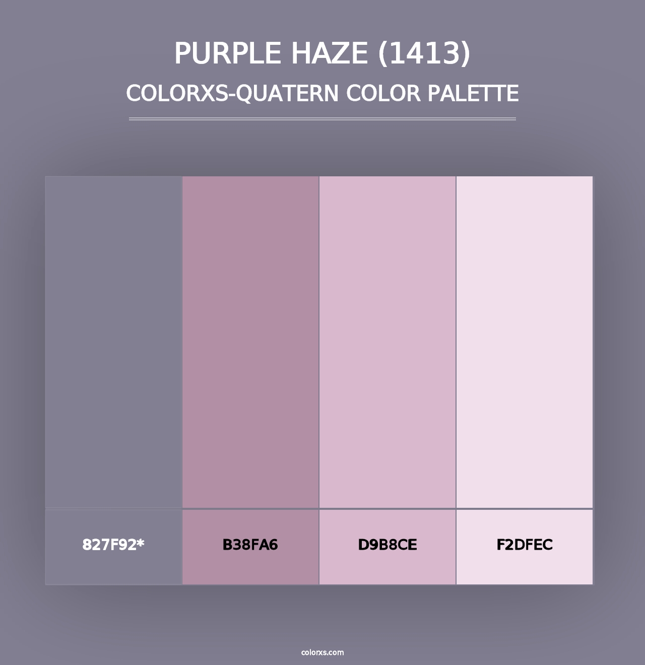 Purple Haze (1413) - Colorxs Quad Palette