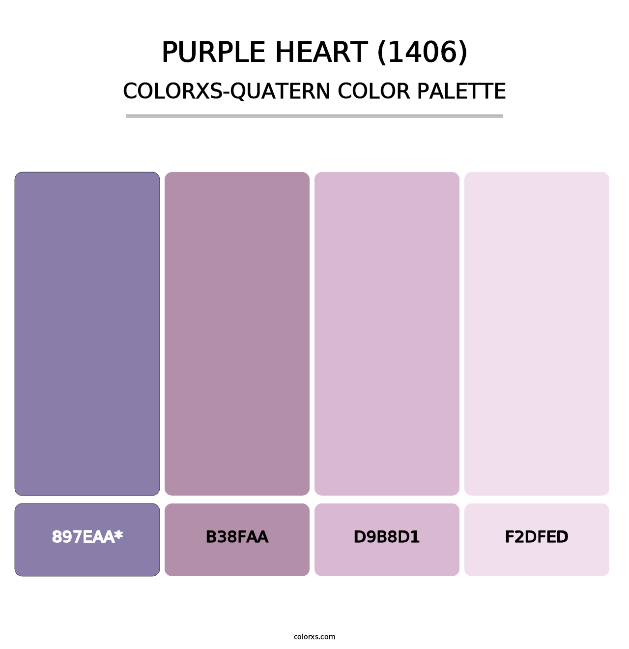 Purple Heart (1406) - Colorxs Quad Palette