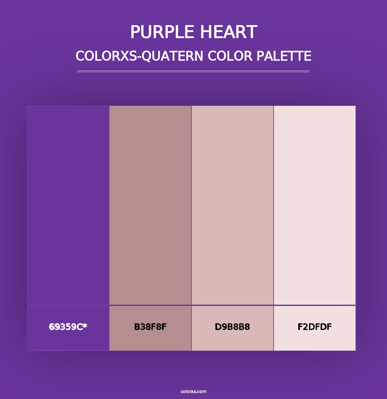 Purple Heart - Colorxs Quad Palette