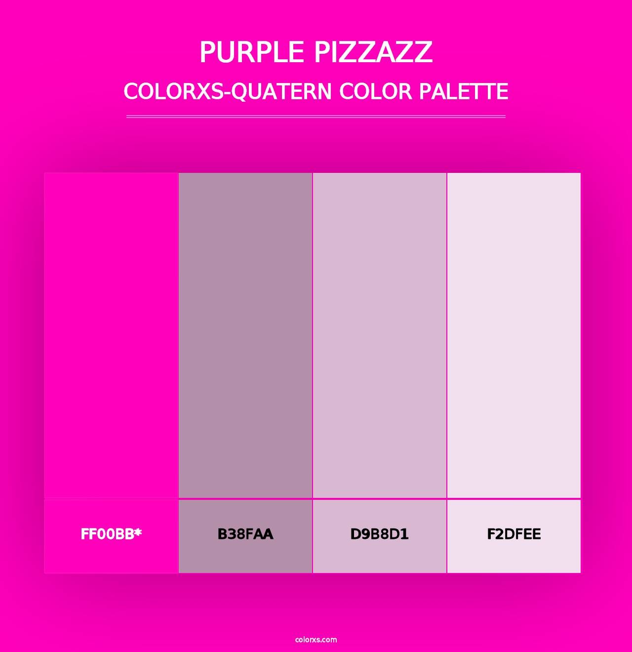 Purple Pizzazz - Colorxs Quad Palette