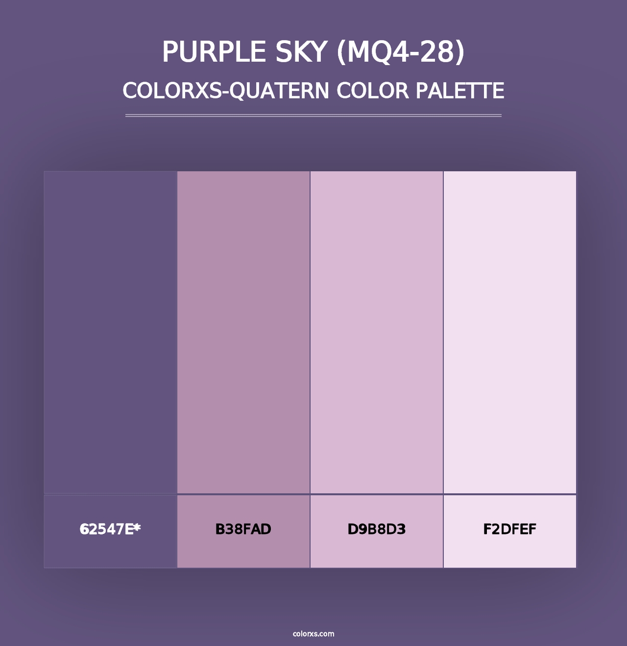 Purple Sky (MQ4-28) - Colorxs Quad Palette