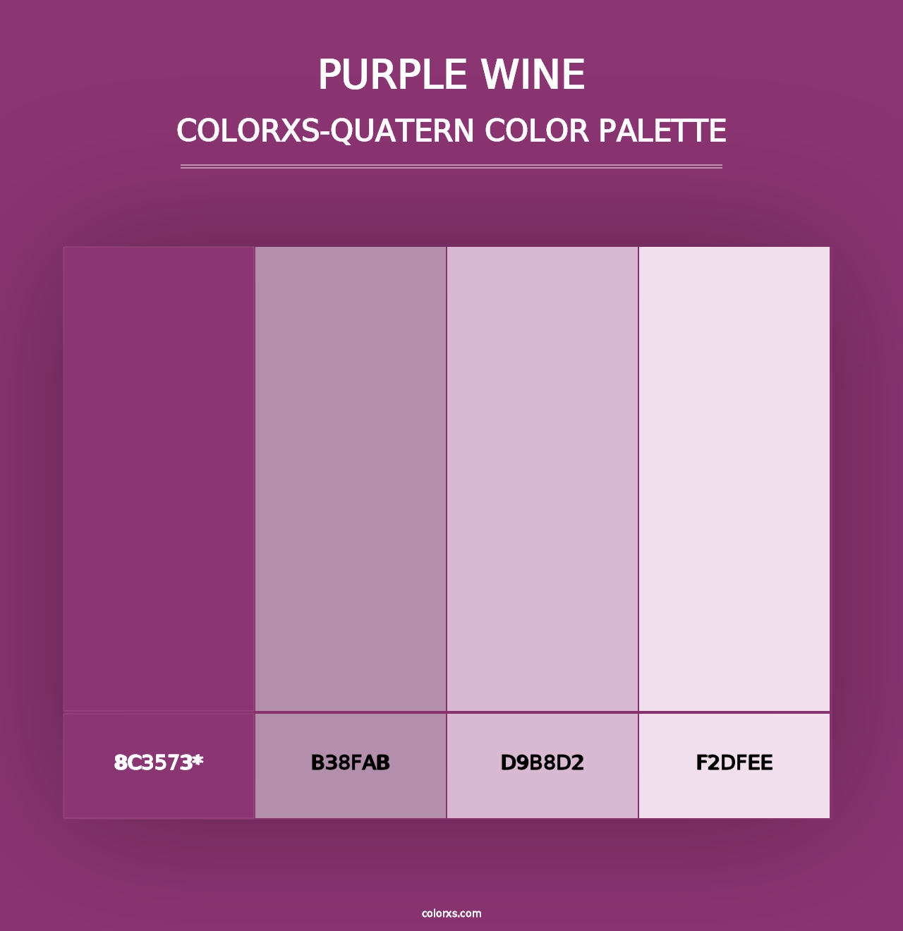 Purple Wine - Colorxs Quad Palette