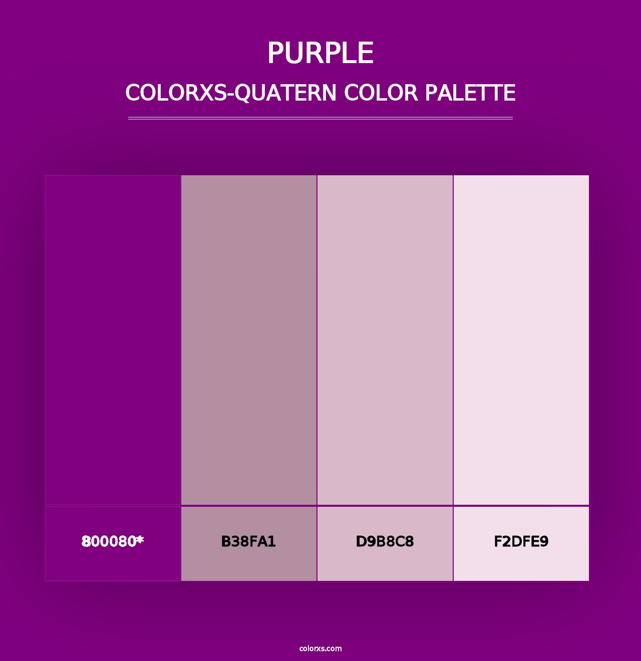 Purple - Colorxs Quad Palette