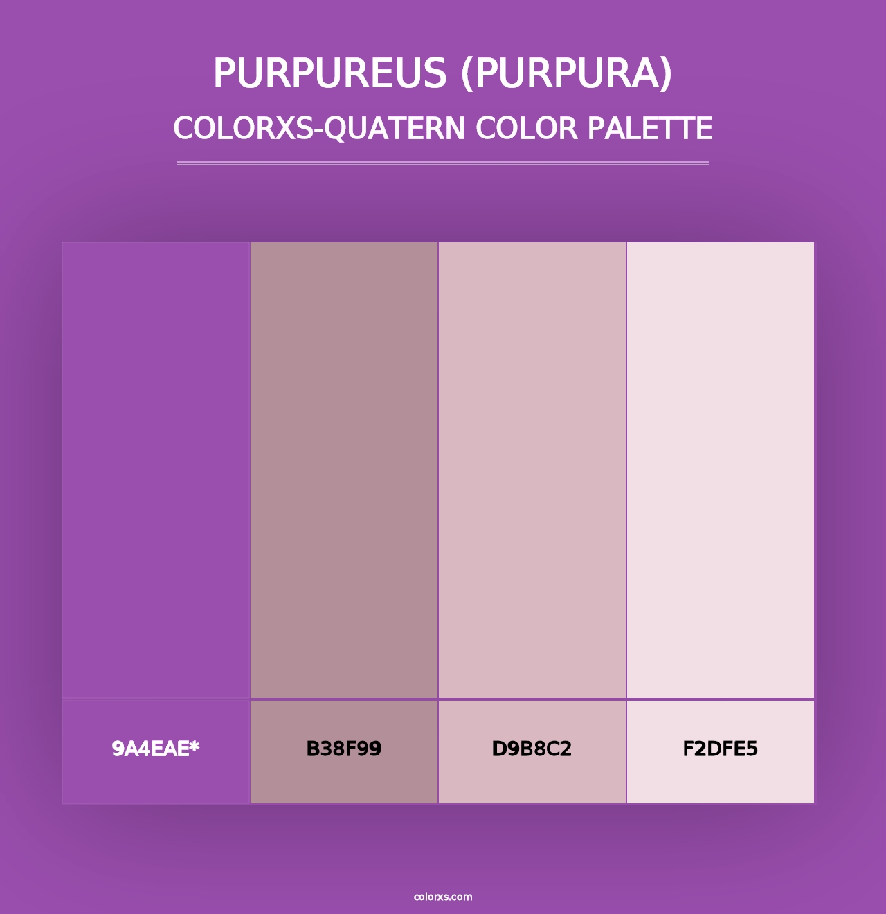 Purpureus (Purpura) - Colorxs Quad Palette