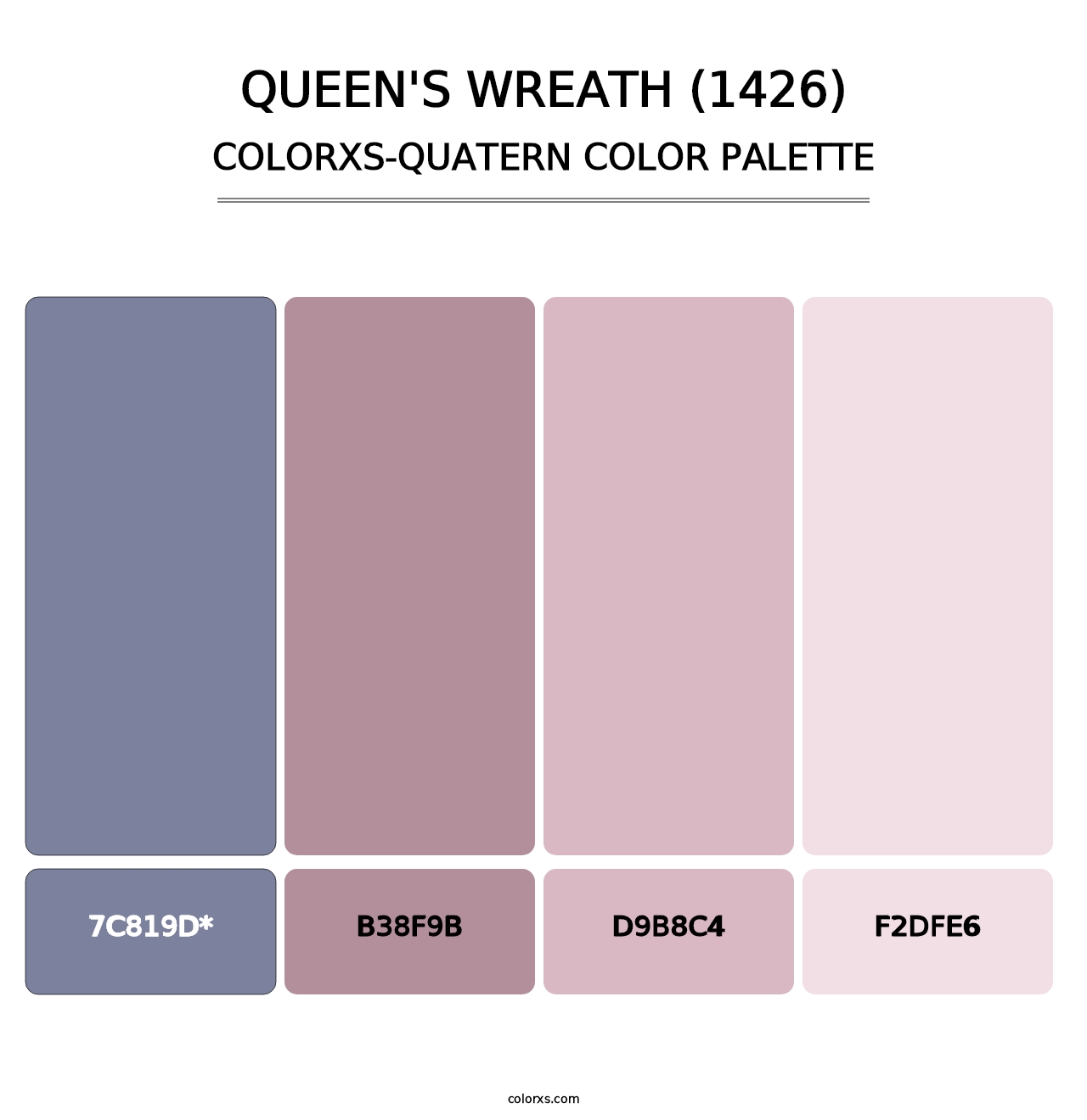 Queen's Wreath (1426) - Colorxs Quad Palette