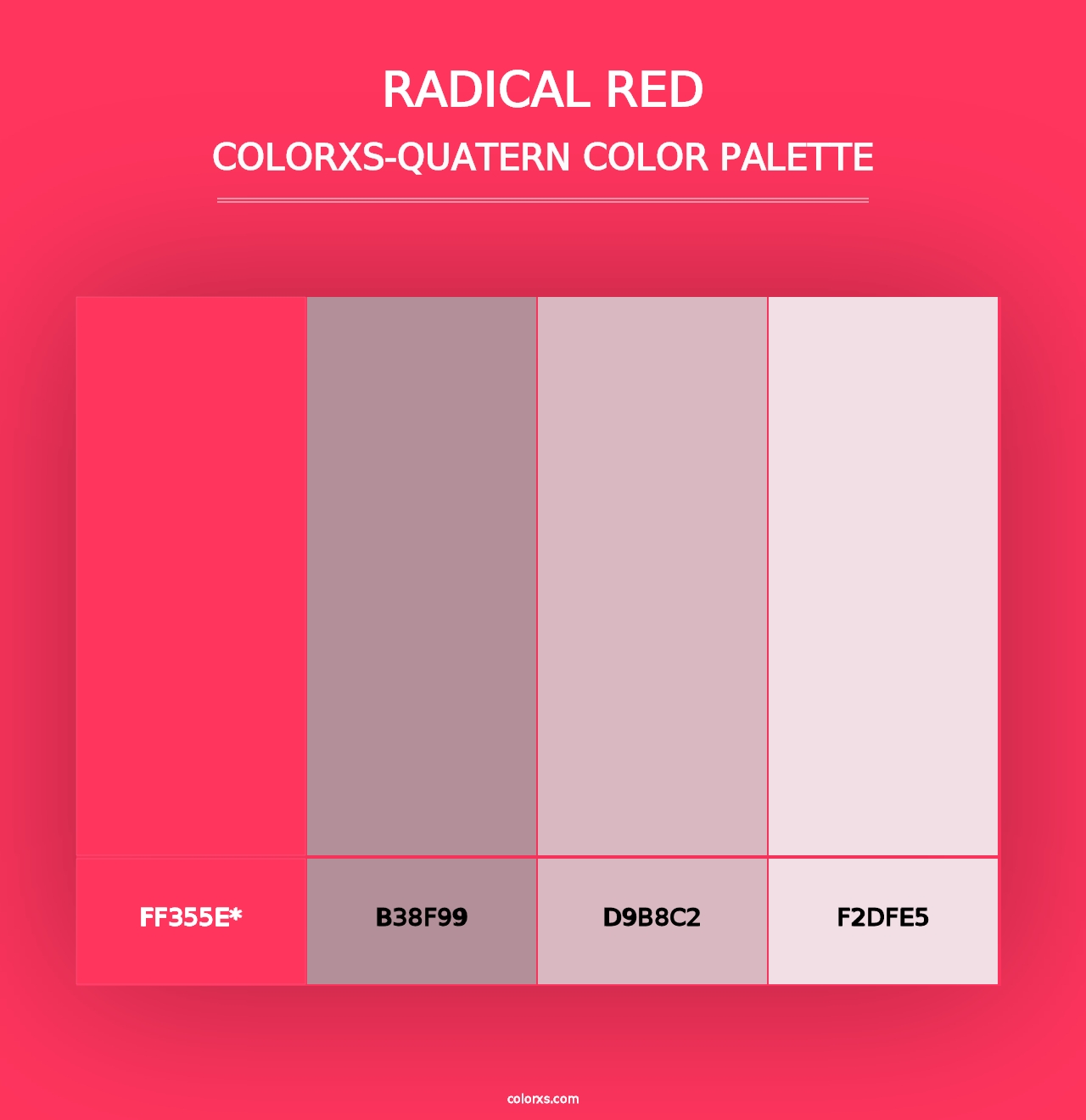 Radical Red - Colorxs Quad Palette