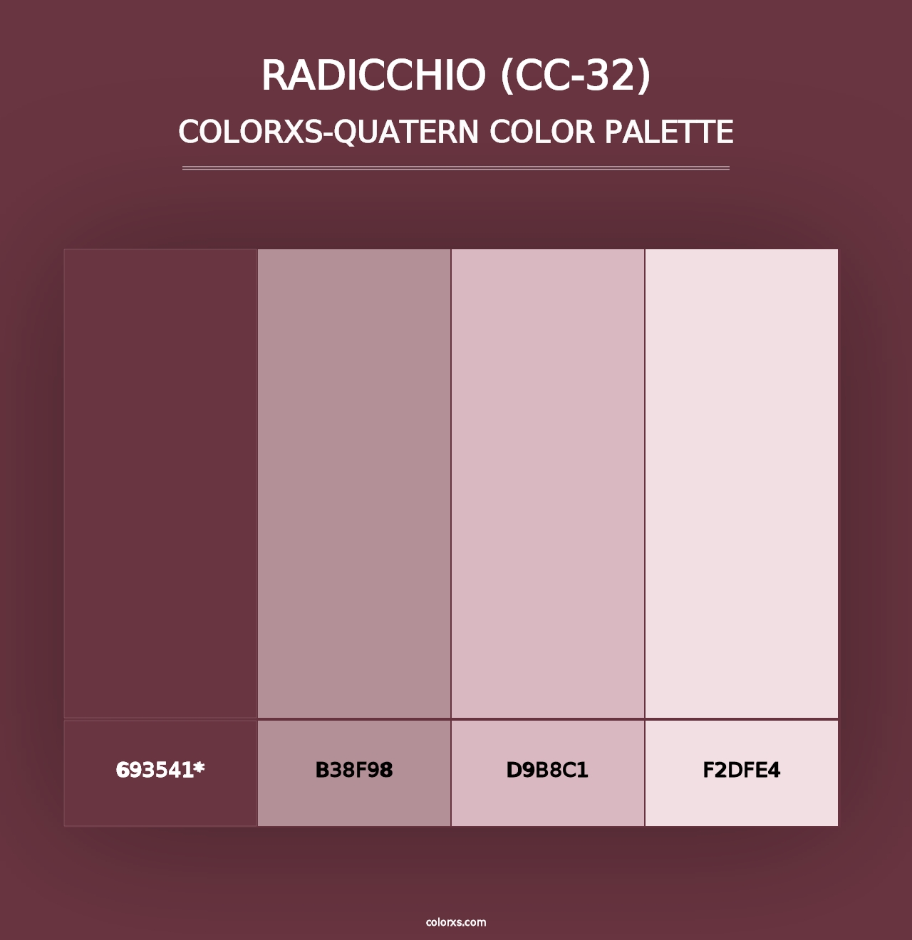 Radicchio (CC-32) - Colorxs Quad Palette