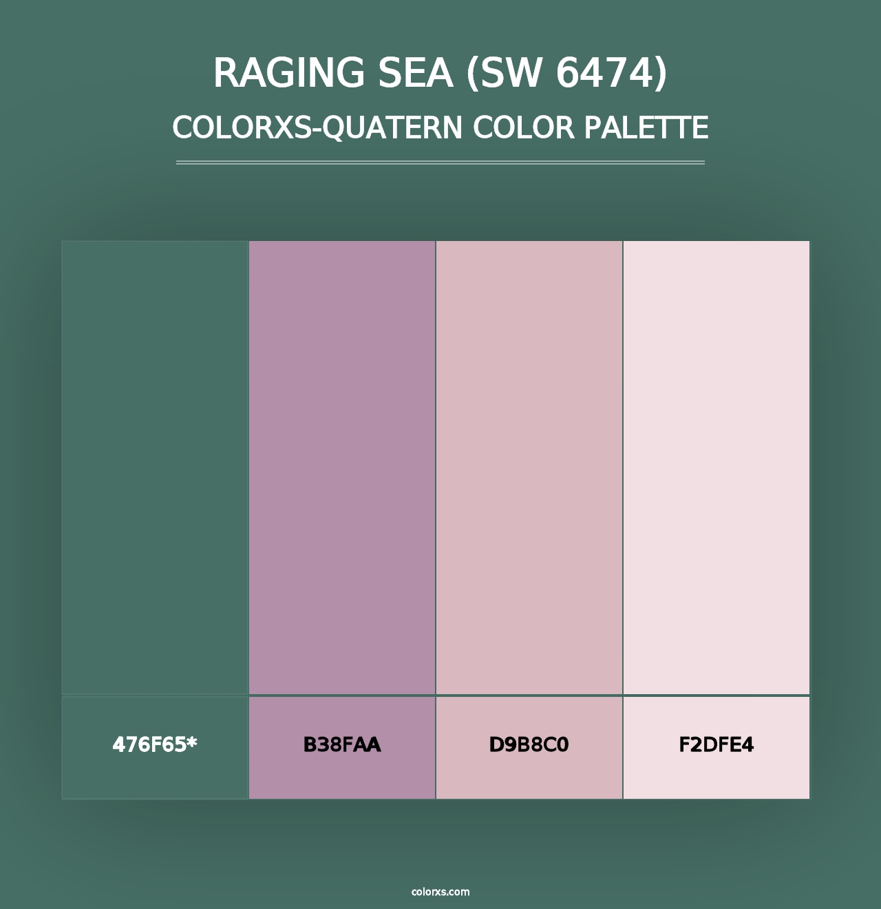 Raging Sea (SW 6474) - Colorxs Quad Palette