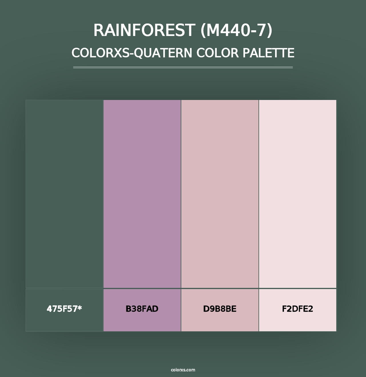 Rainforest (M440-7) - Colorxs Quad Palette