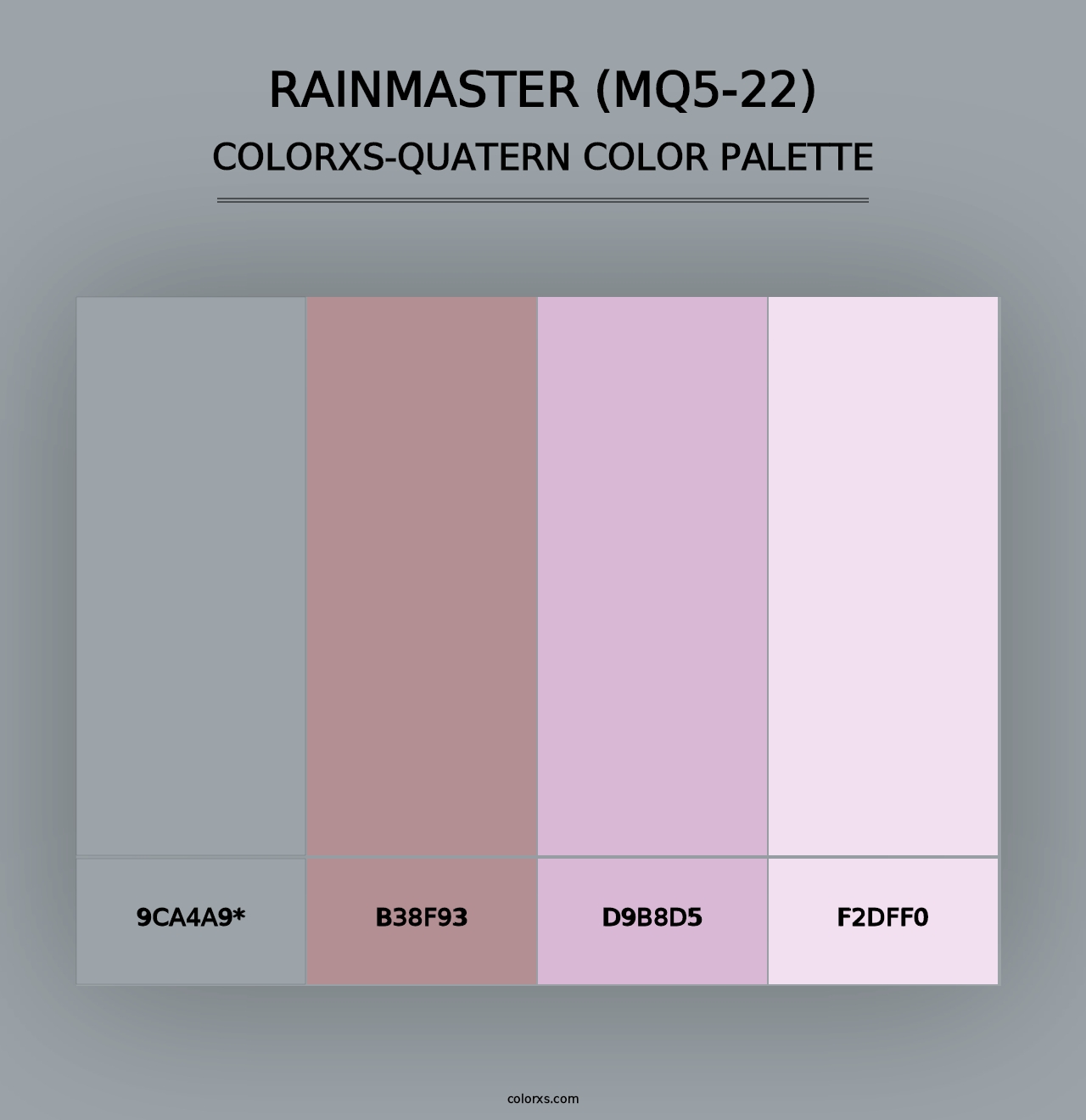 Rainmaster (MQ5-22) - Colorxs Quad Palette