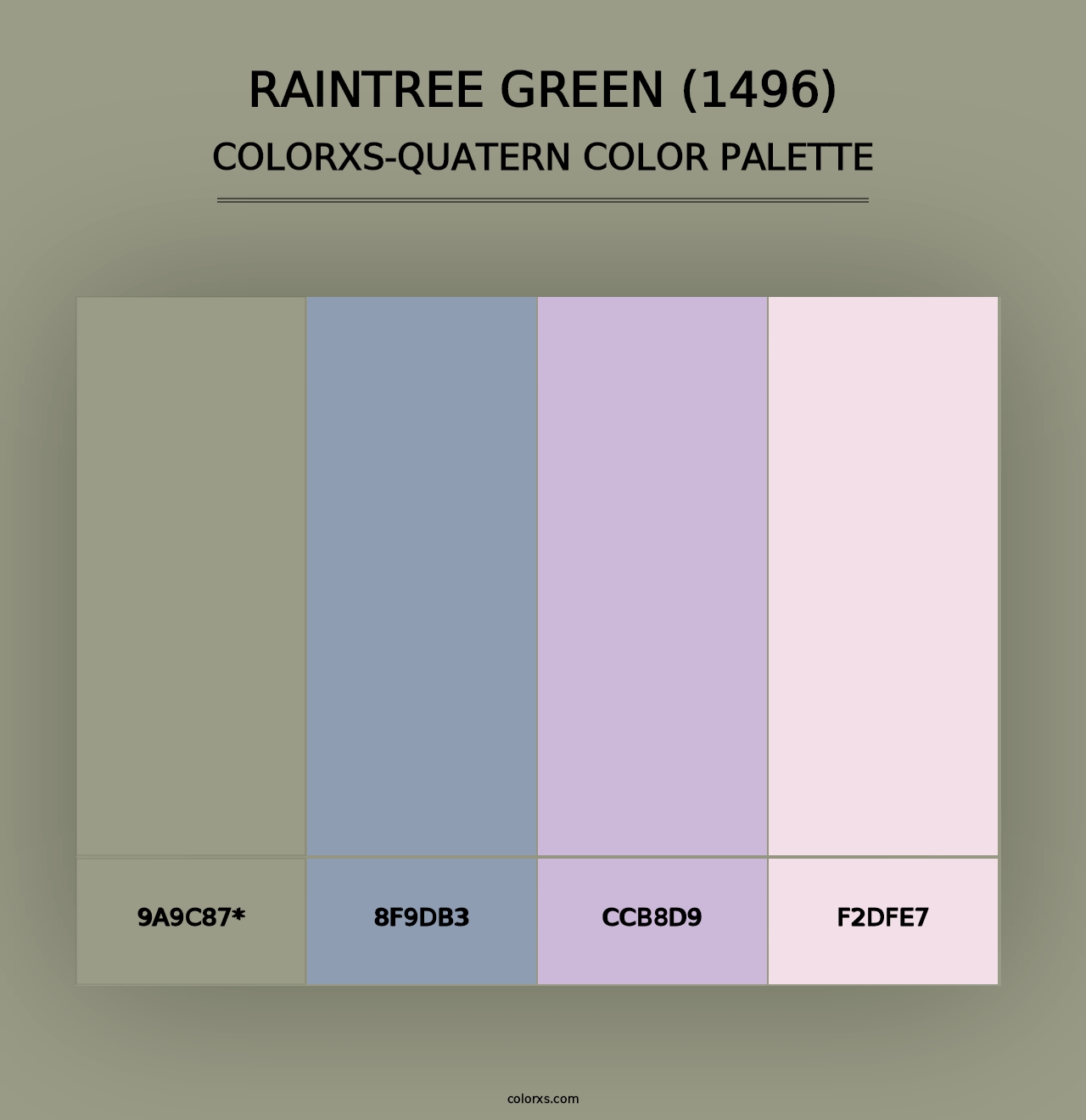 Raintree Green (1496) - Colorxs Quad Palette