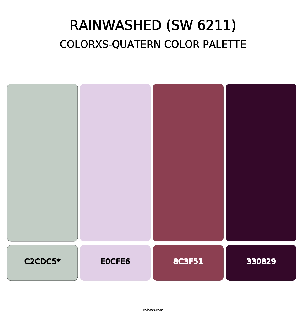 Rainwashed (SW 6211) - Colorxs Quad Palette