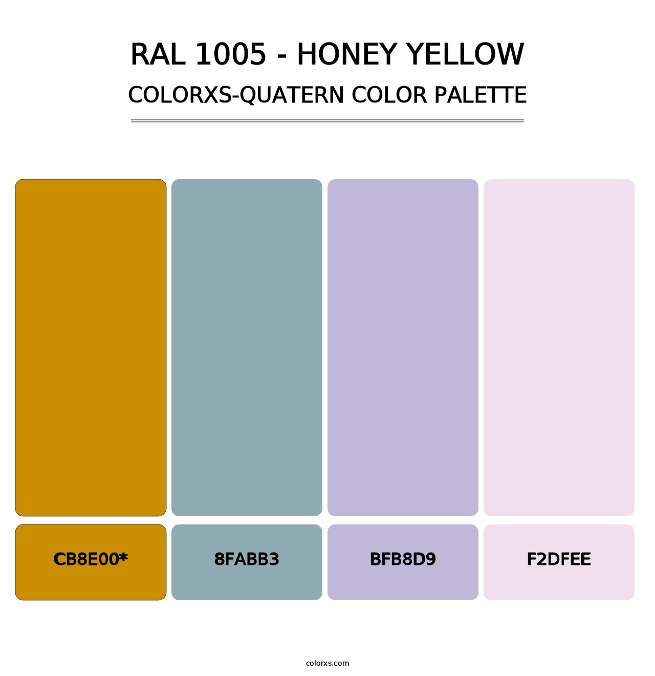 RAL 1005 - Honey Yellow - Colorxs Quad Palette