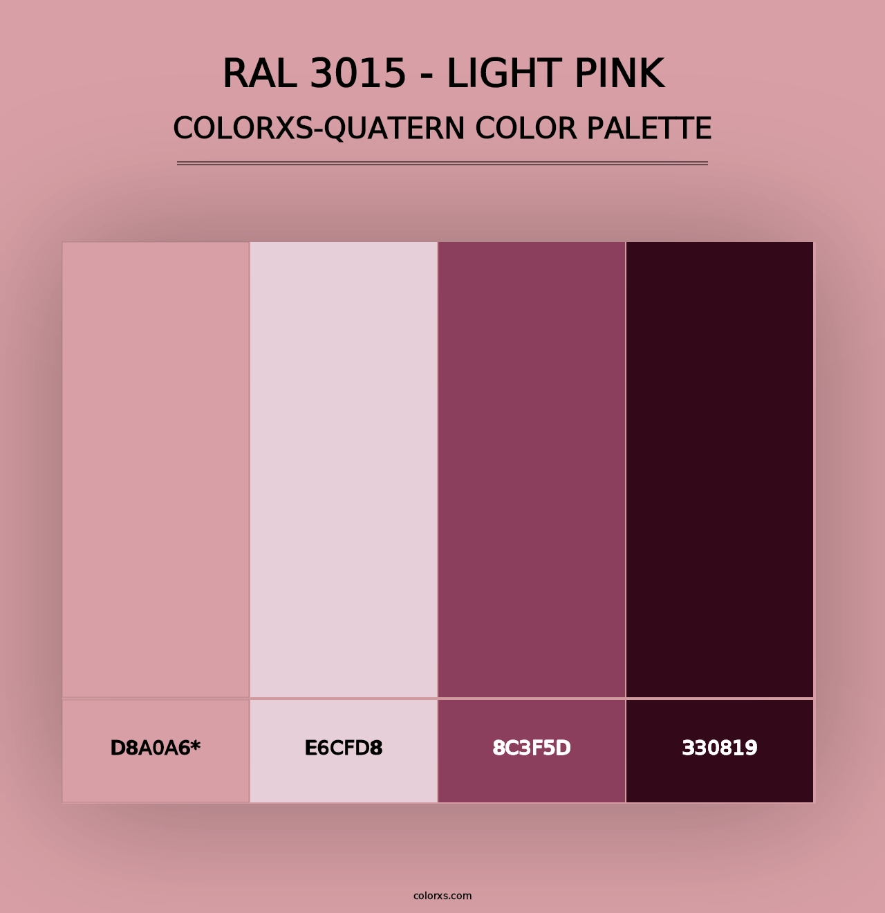 RAL 3015 - Light Pink - Colorxs Quad Palette