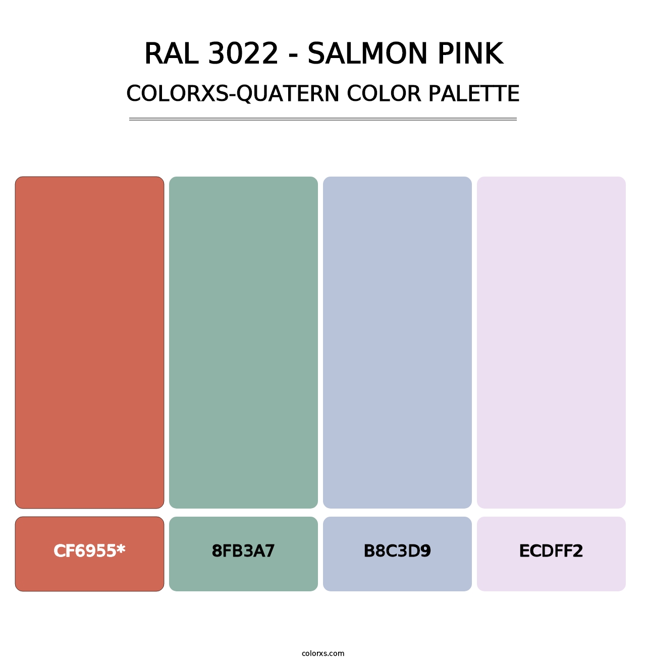 RAL 3022 - Salmon Pink - Colorxs Quad Palette