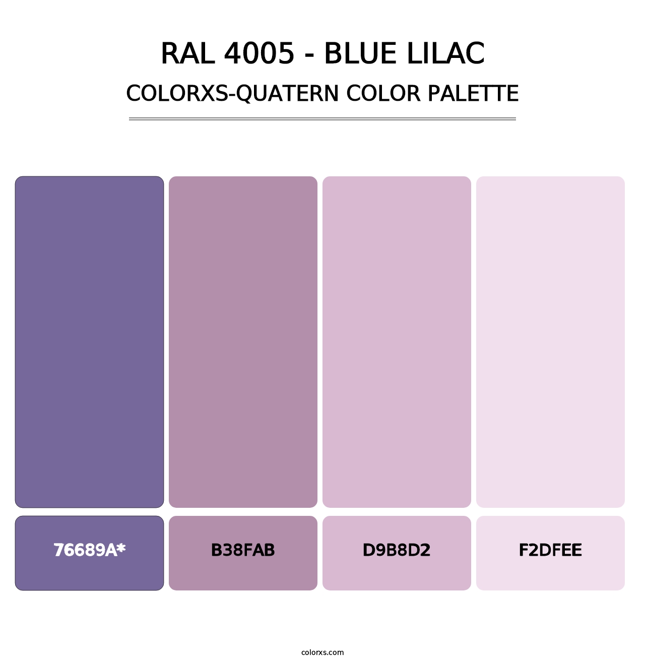 RAL 4005 - Blue Lilac - Colorxs Quad Palette