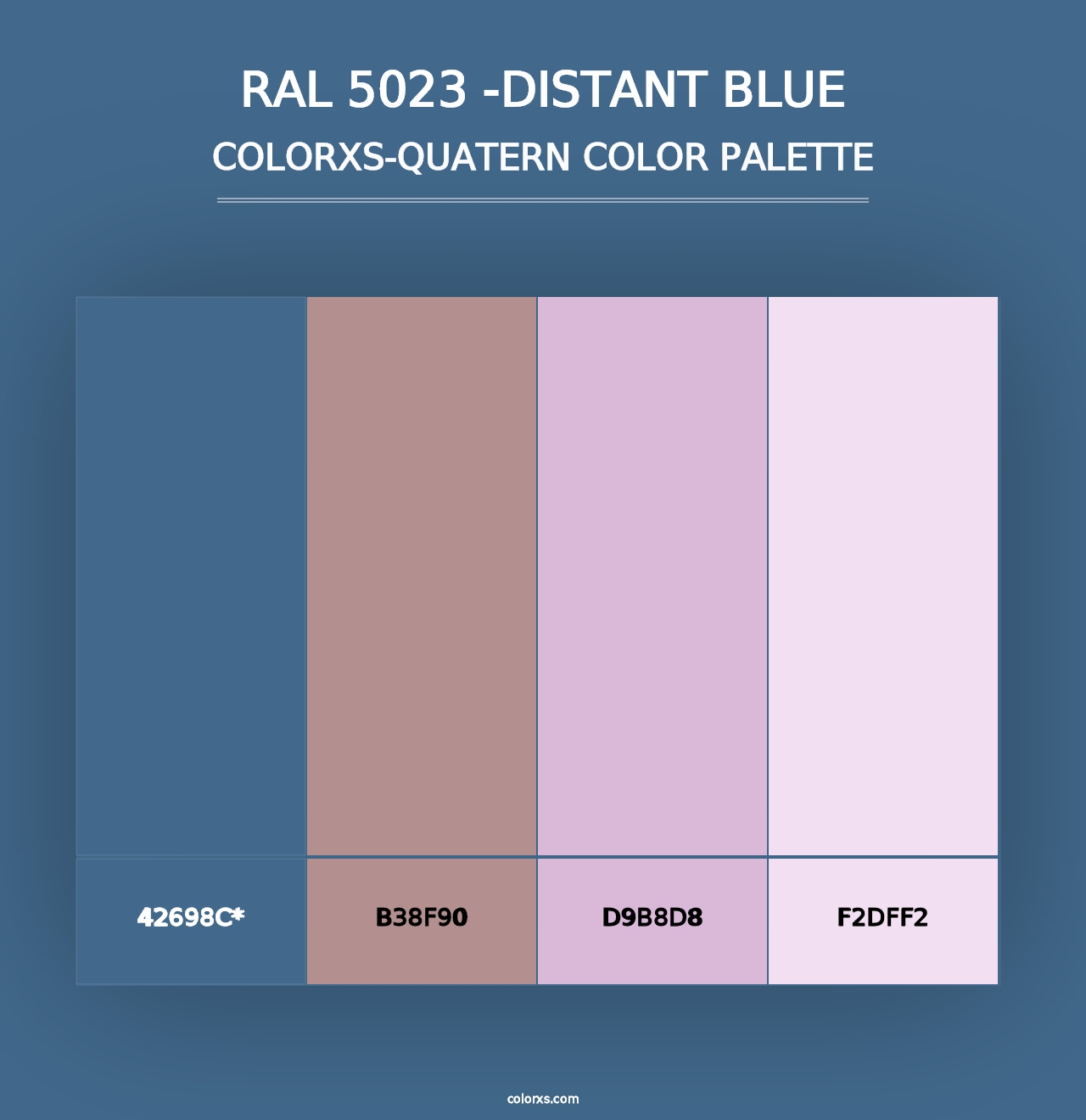 RAL 5023 -Distant Blue - Colorxs Quad Palette