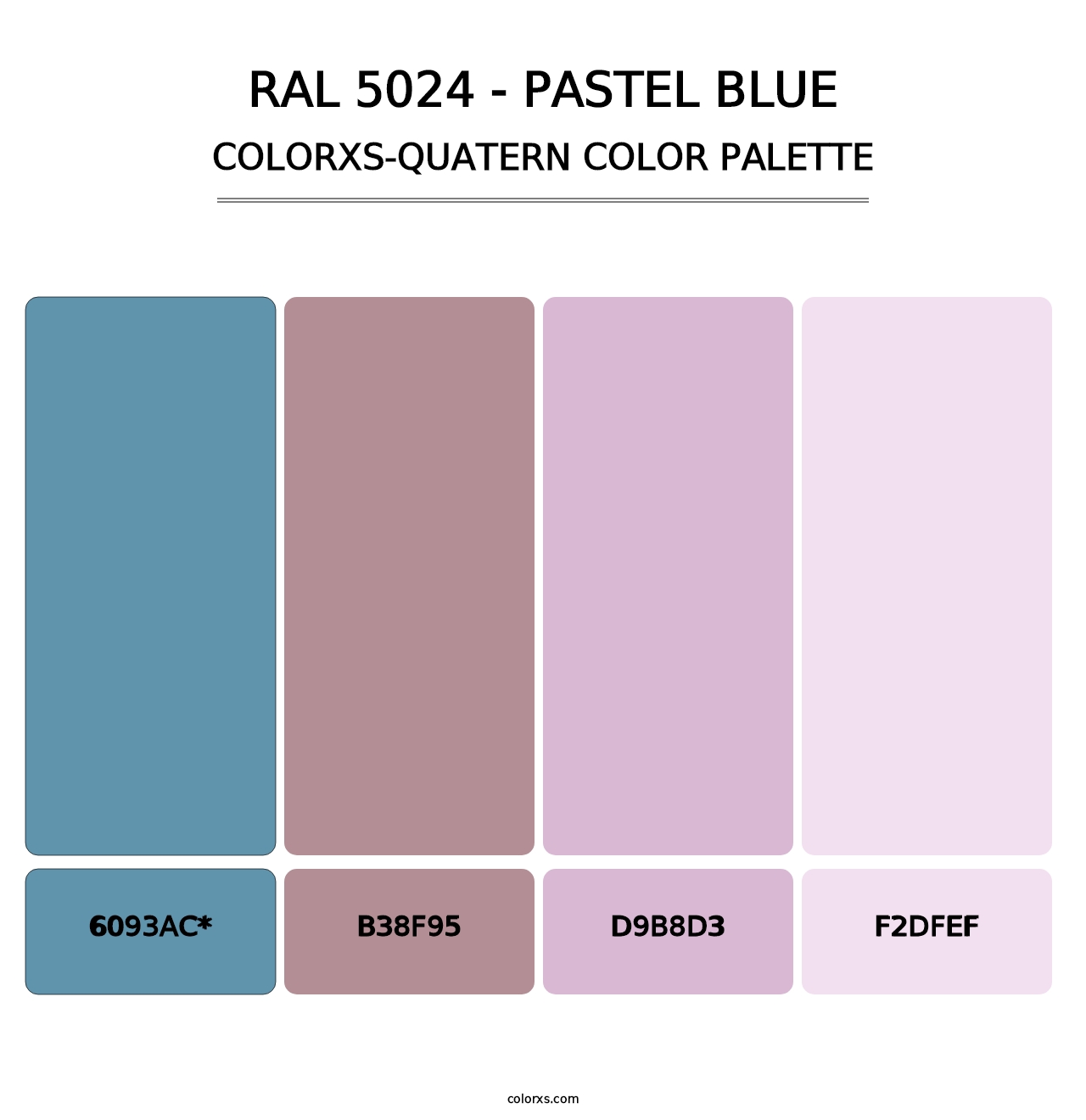 RAL 5024 - Pastel Blue - Colorxs Quad Palette