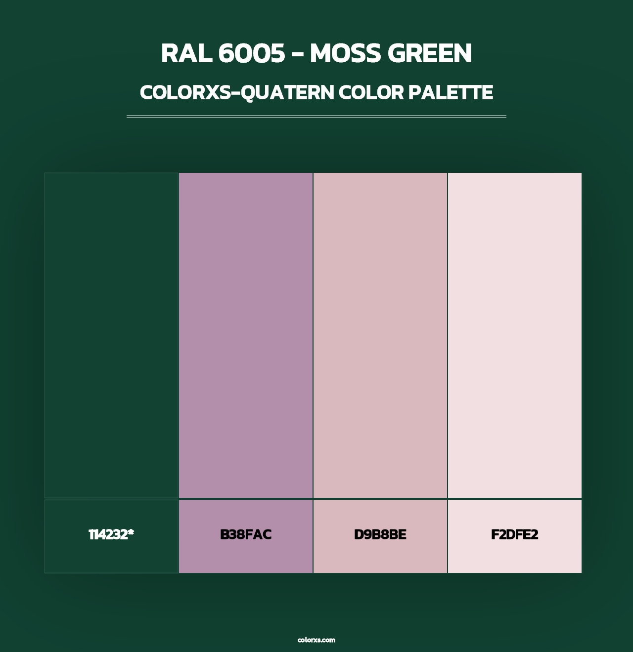 RAL 6005 - Moss Green - Colorxs Quad Palette