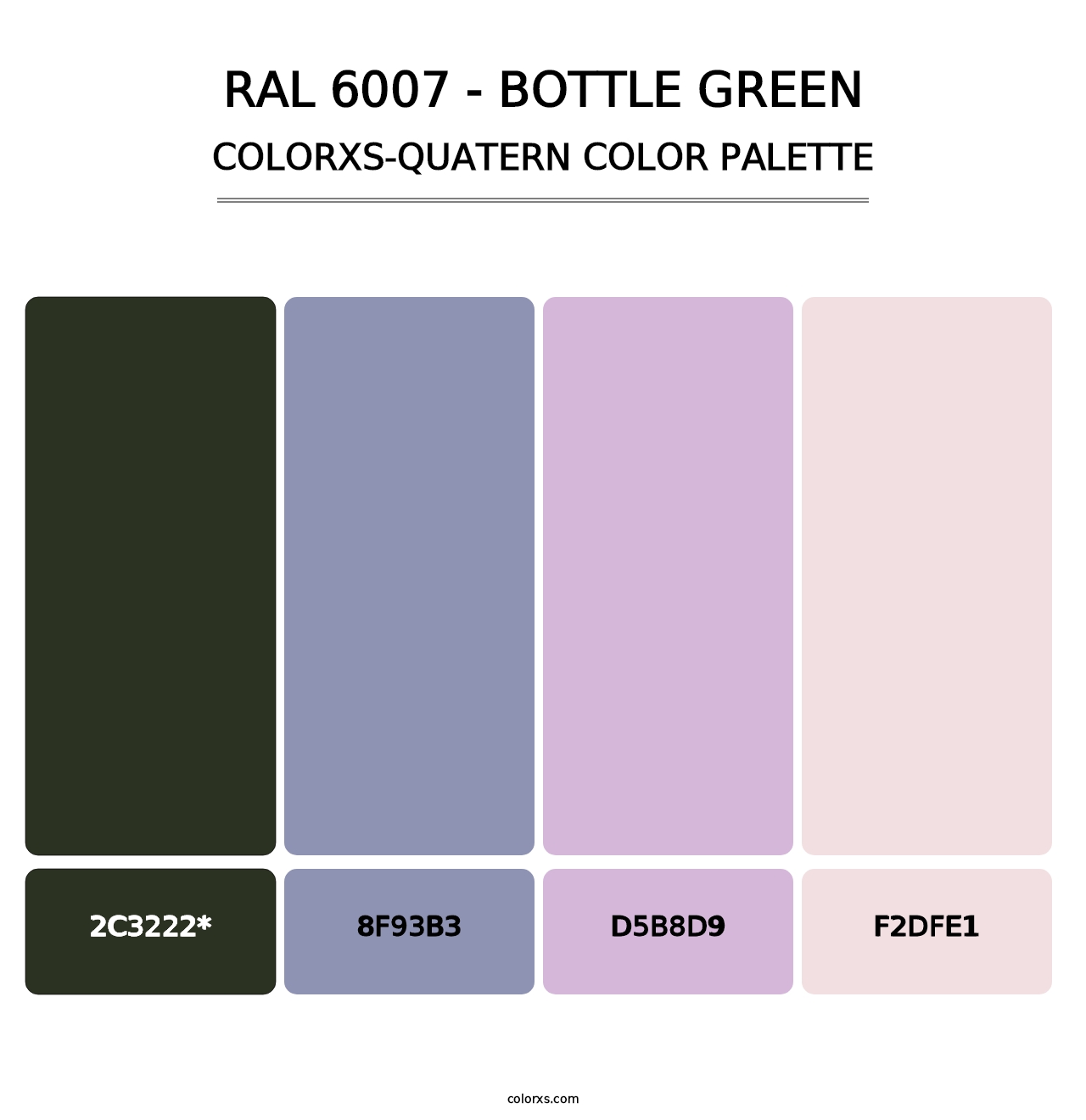 RAL 6007 - Bottle Green - Colorxs Quad Palette