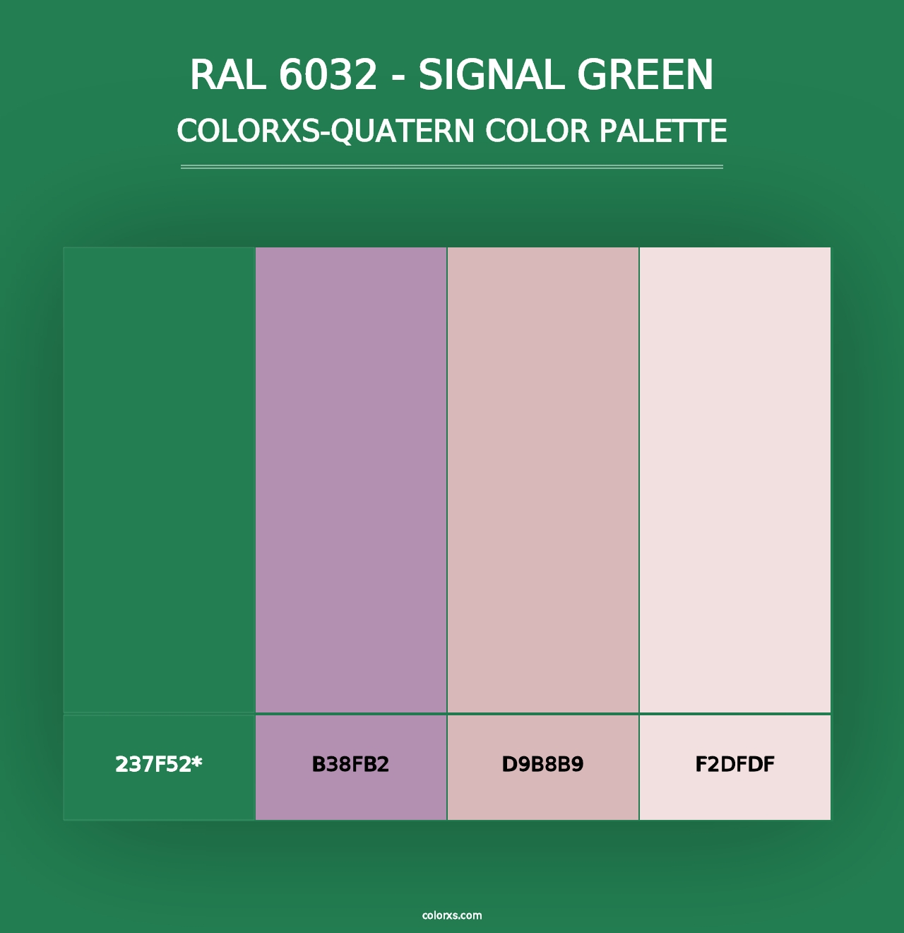 RAL 6032 - Signal Green - Colorxs Quad Palette